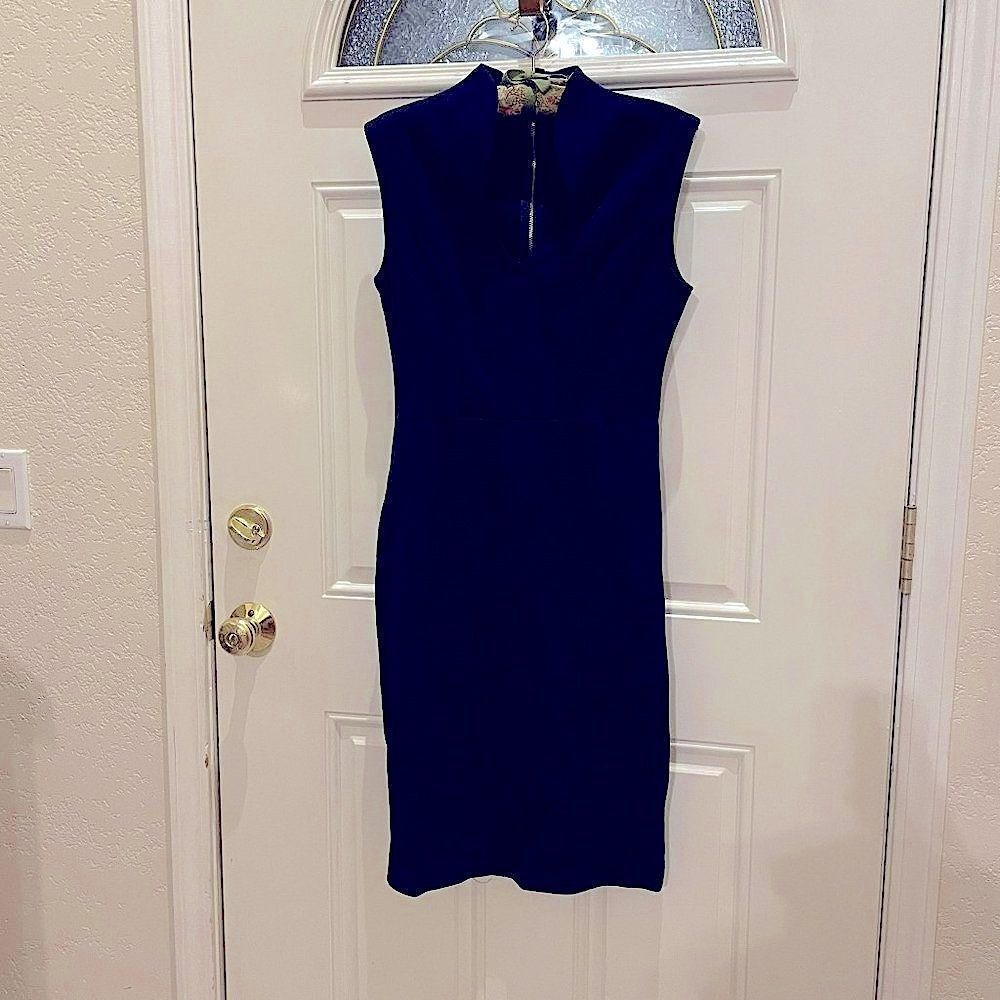 Rolla Coaster Women's Navy Dark Blue Midi Dress Large